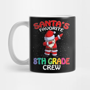 Santas Favorite 8Th Grade Crew Teachers Christmas Mug